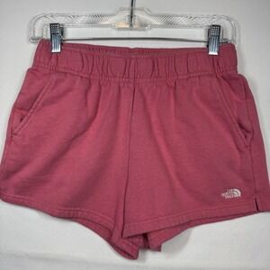 The North Face Women's Pink Shorts Casual Fleece Activewear‎ Lounge Sz Small